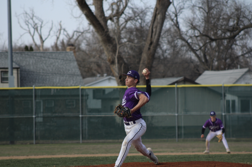 Blake Demman pitching against burke 